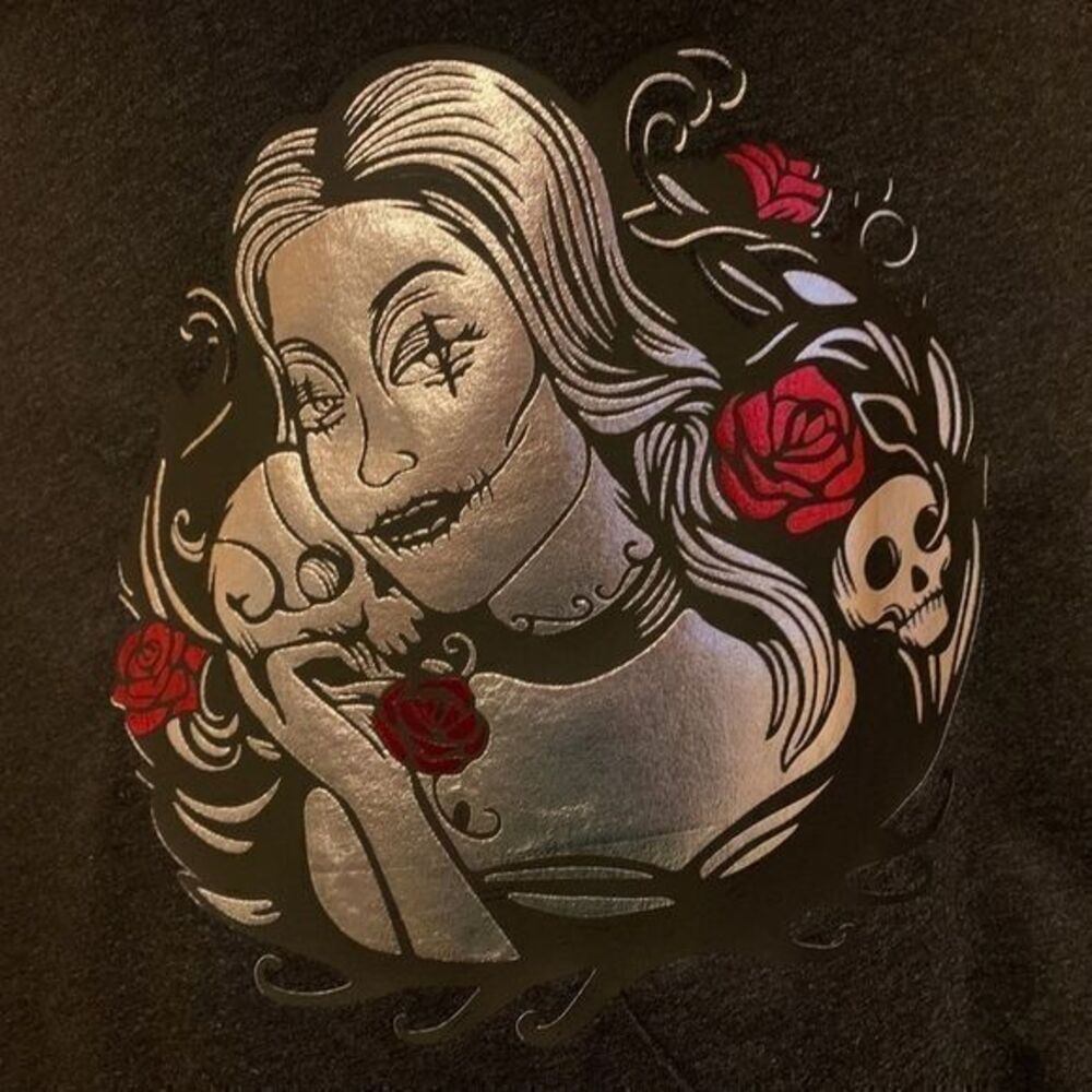 Bella & Canvas Womans Custom Vinyl Printed Tank Top Gothic Maiden Size XL
